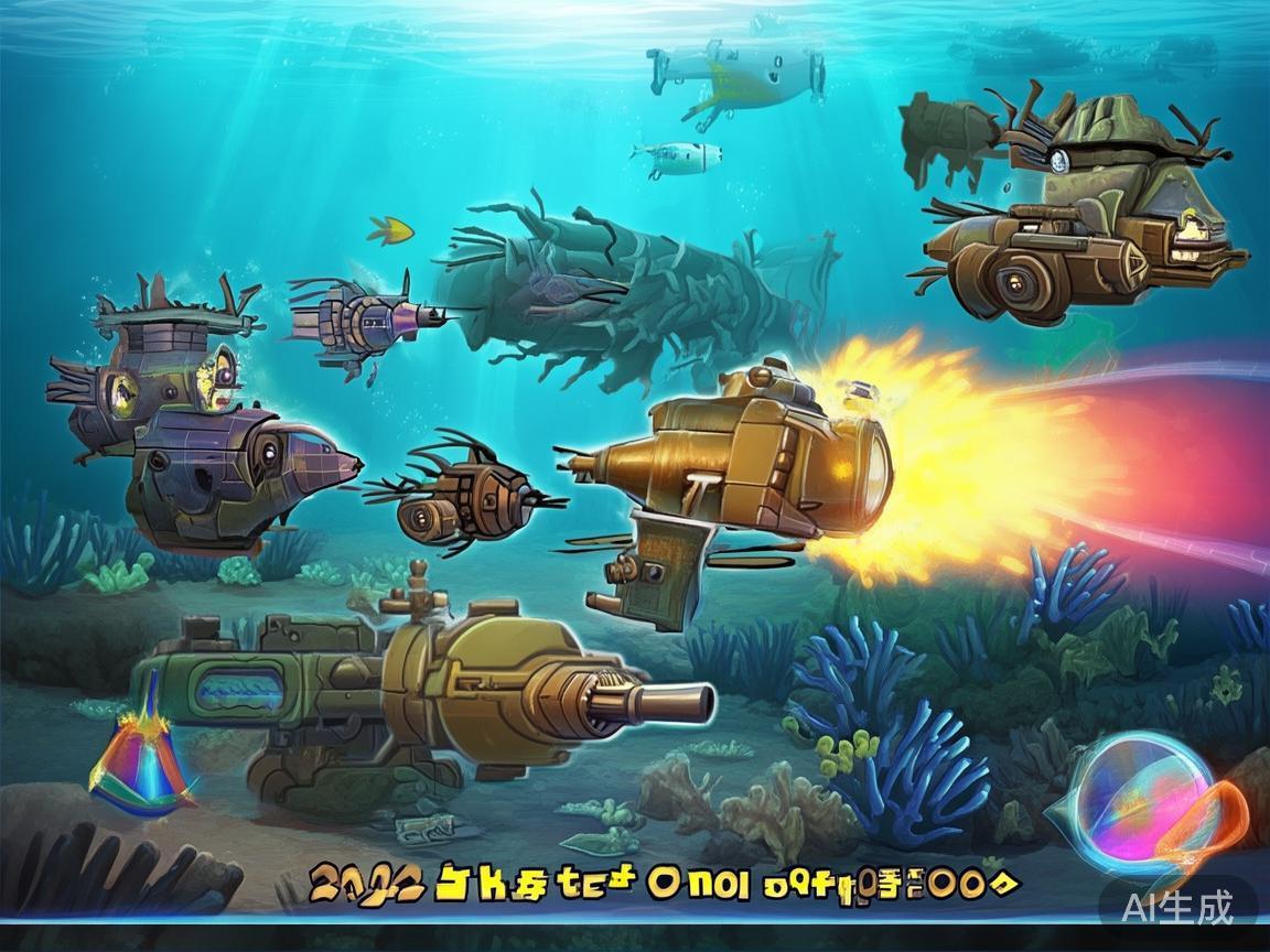 玩家可以根据自己的喜好选择不同的武器，如普通炮、激